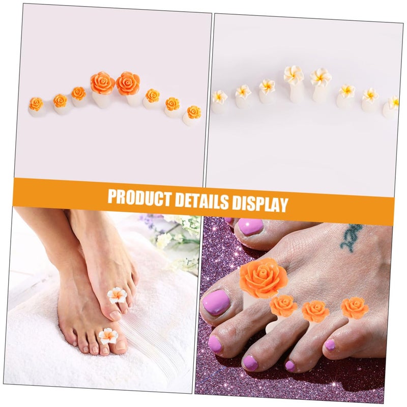 16Pcs Soft Flexible Silicone Toe Separators Prevent Nail Polish Smudging Reusable Pedicure Spacers - Image 4
